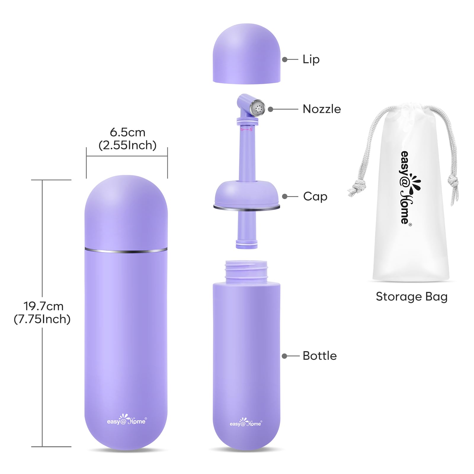 Portable Peri Bottle for Postpartum & Perineal Care: Easy@Home Handheld Bidet Perfect for Personal Easy@Home Au supplements