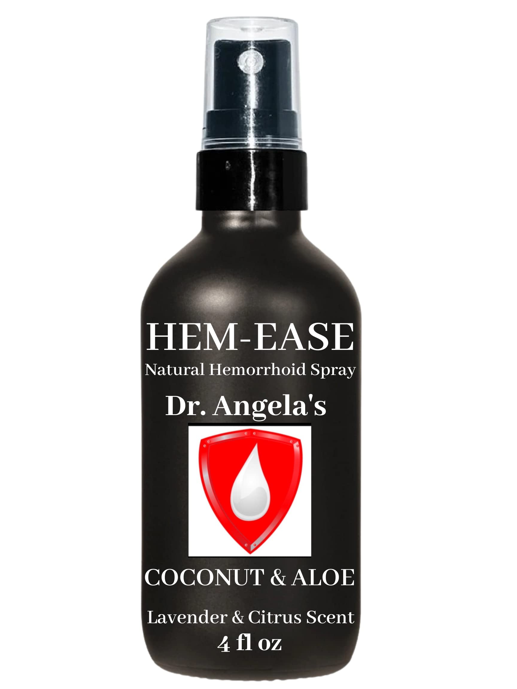 Dr. Angela's Hemorrhoid Treatment Spray | Organic Aloe Vera, Witch Hazel & Essential Oils Turmeric & Tea Tree | Natural Itching & Burning Relief Cream Doctor Angela Essential Au supplements