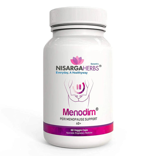 pub Nisarga Herbs Menodim, for Pre-Menopause Relief, Fatigue & Functional Imbalance Support PUBAU supplements