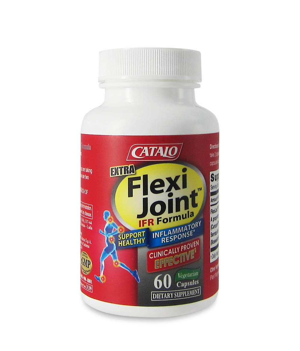 CATALO Extra FlexiJoint IFR Formula – with Meriva Turmeric Phytosome, ApresFlex & Casperome Boswellia – 60 Capsules CATALO Au supplements