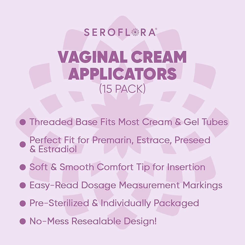 Seroflora Disposable Plastic Vaginal Applicators - Threaded End to Fit OTC Gels, Lubes or Creams Products SEROVERA Au supplements