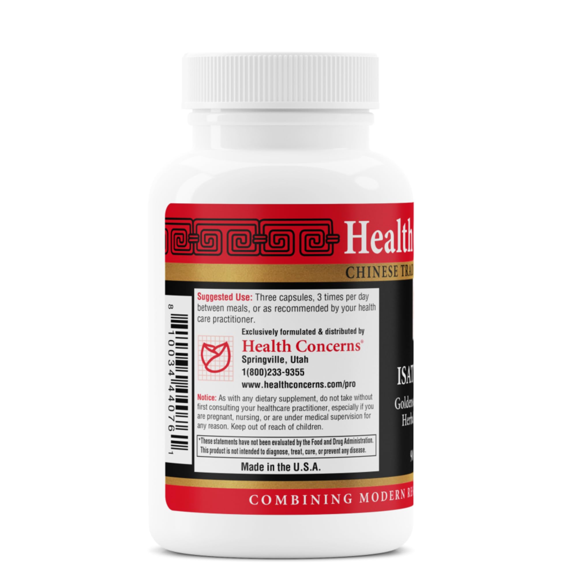 Health Concerns Isatis Gold - Immune System Support & Respiratory Tract Supplements - Echinacea, Platycodon, Goldenseal & Ligusticum Root Extract - 90 Capsules Health Concerns Au supplements