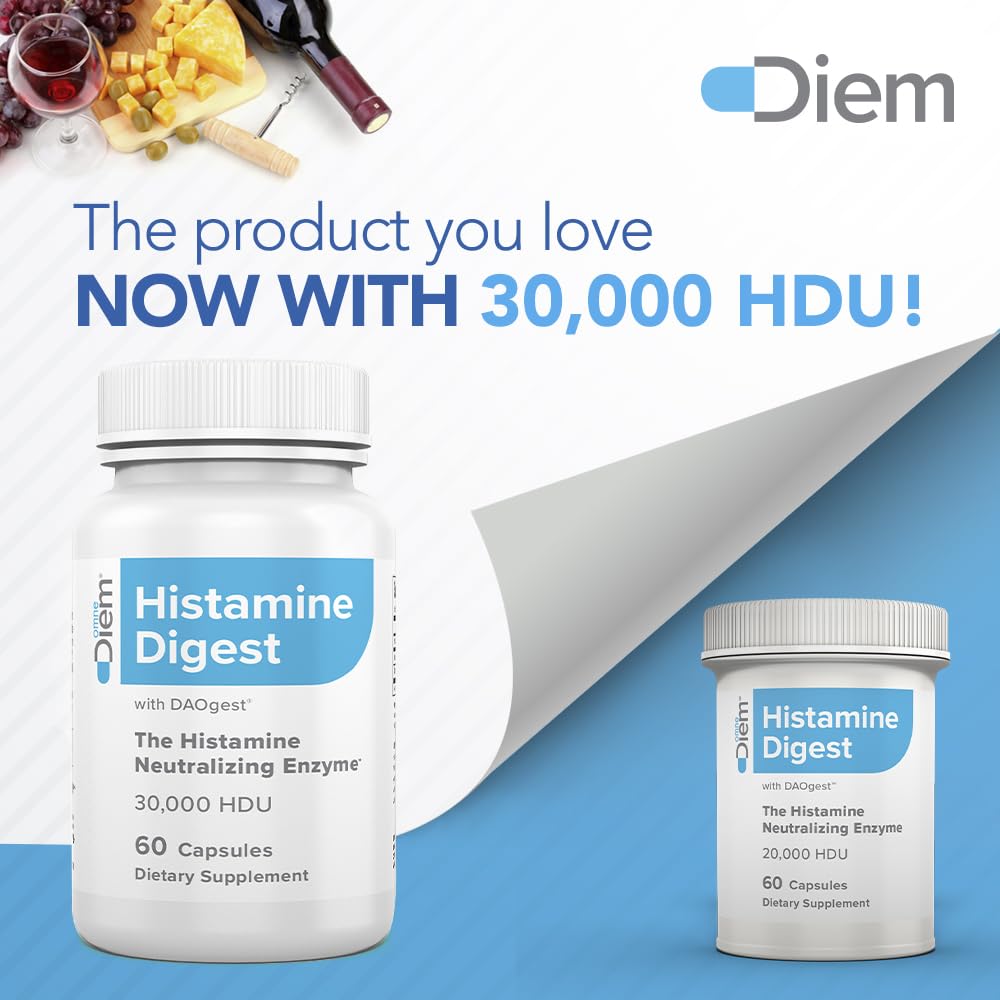 Omne Diem Histamine Digest DAO 30,000 HDU - 60 Caps - Histamine Neutralizing Omne Diem Au supplements