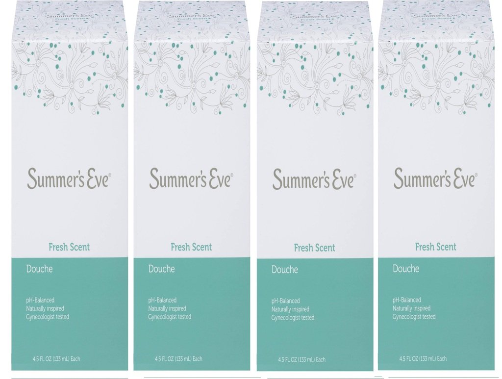(Pack of 4 Bottles) Summer's Eve Fresh Scent Douche Vinegar & Water, Feminine Wash, 4.5oz Bottles Summer's Eve Au supplements