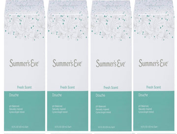 (Pack of 4 Bottles) Summer's Eve Fresh Scent Douche Vinegar & Water, Feminine Wash, 4.5oz Bottles Summer's Eve Au supplements