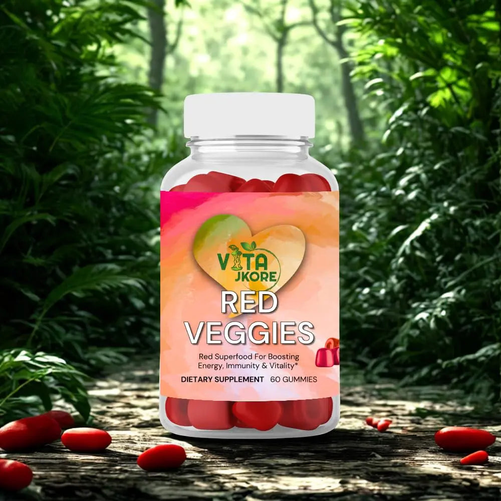 VITA JKORE Red Veggies Superfood Gummies, Energy & Immunity Booster, 60 Count Dietary Supplement, Natural Beetroot Blend VITA JKORE Au supplements