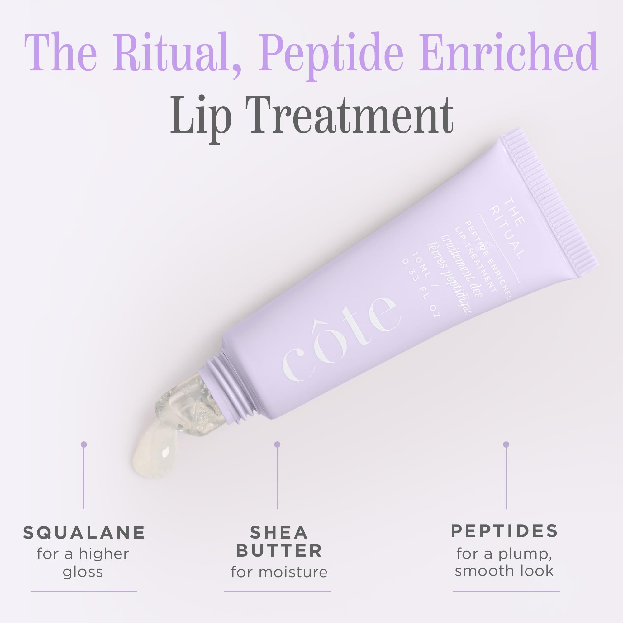 Cote Beauty’s The Ritual Lip Moisturizer for Women with Peptides, Shea Butter & Cocoa Butter for Soft & Supple Lips, Softens, and Soothes, Vegan & Cruelty-Free, 0.33 Fl Oz Cote Shop Au supplements