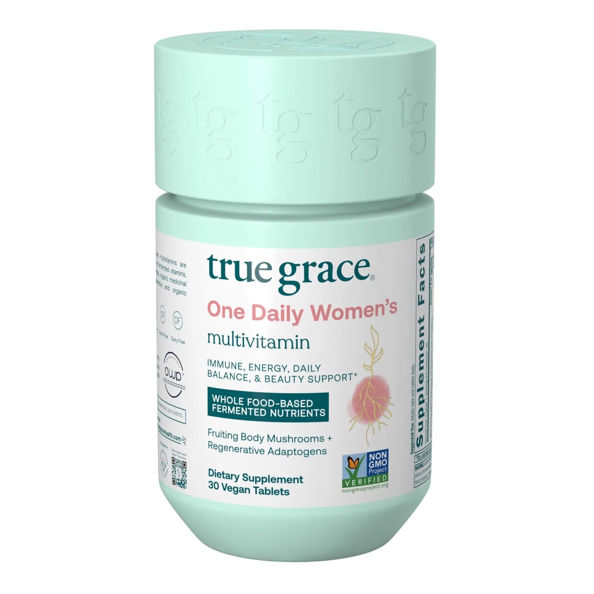 True Grace One Daily Women’s Multivitamin Fermented Minerals, Organic Adaptogens & Mushrooms Whole Body Balance, Immune, Energy, Beauty Support True Grace Au supplements