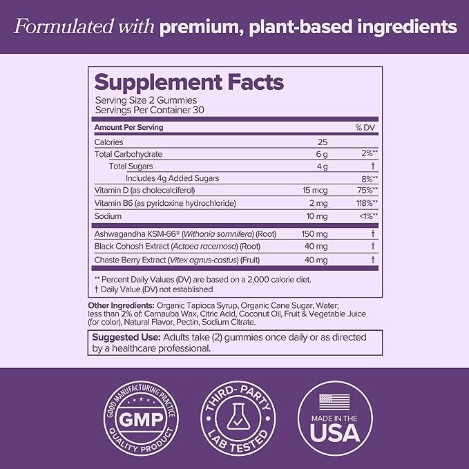 MENO Gummies for Menopause, 30 Servings (Pack of 1) - Hormone-Free Menopause O Positiv Au supplements