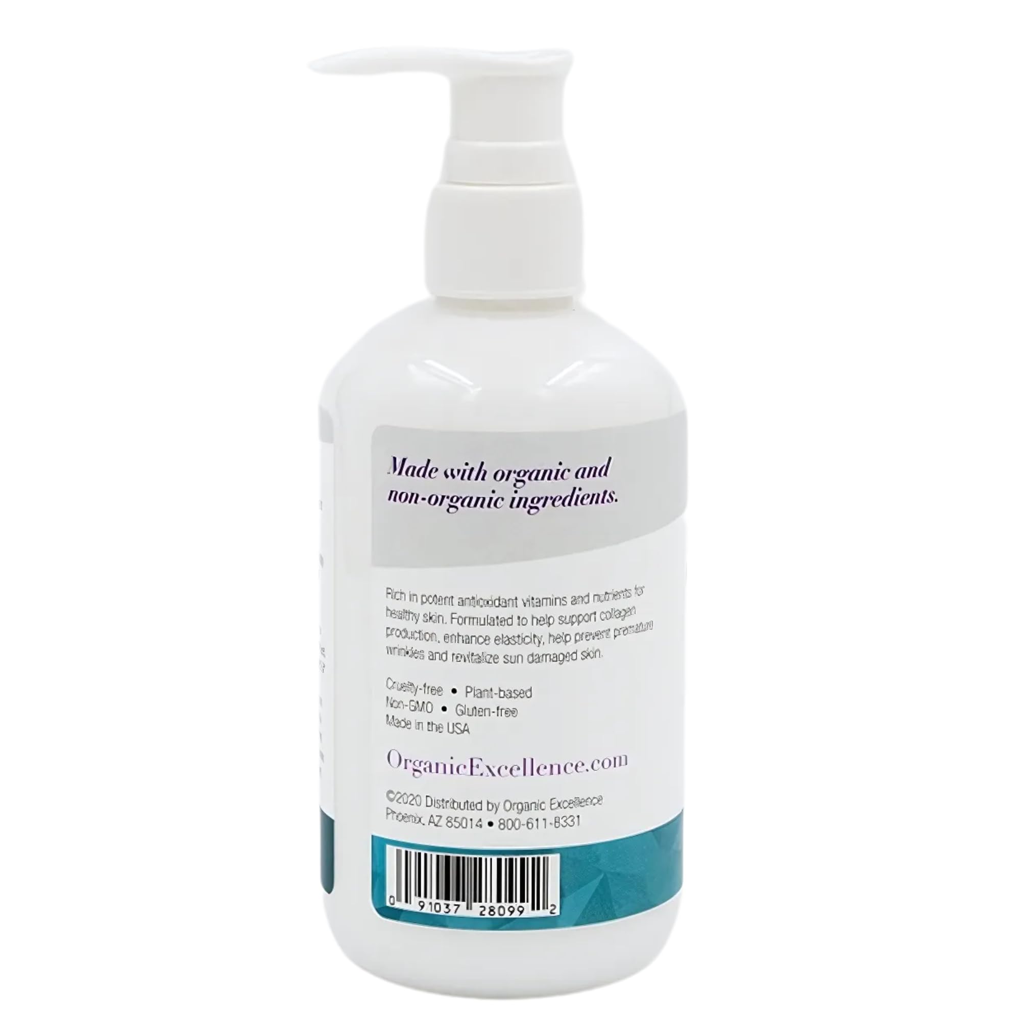 Organic Excellence Hand and Body Therapy All Natural Body Lotion for Women Men Kids - Organic Body Lotion For Dry Skin Rich, Natural Moisturizer For Daily Use, Unscented, Made in USA with Shea Butter Organic Excellence Au supplements