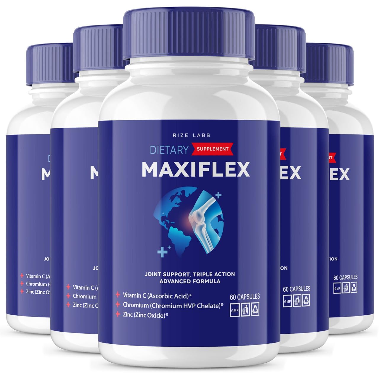 rize labs - Maxi Flex All Natural Suppplement, Capsules for Joint Support, Pills for Mobility and Flexibility, Advanced Formula Supplement, Triple Action (300 Capsules) rize labs Au supplements