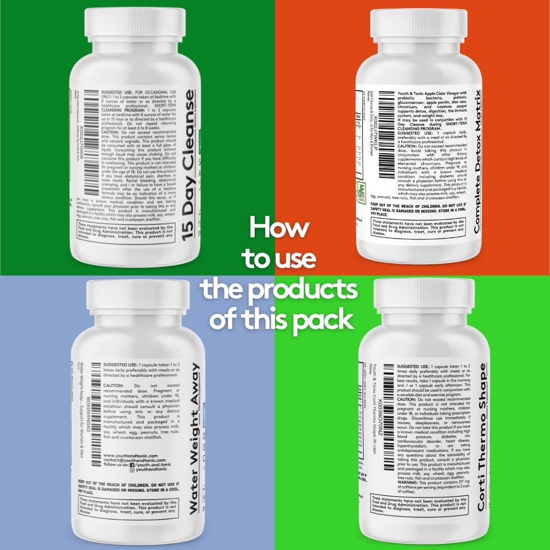 Youth & Tonic CortiThermo Shape Detox Cleanse Kick Off Weight Management - 120 Pills Youth & Tonic Au supplements