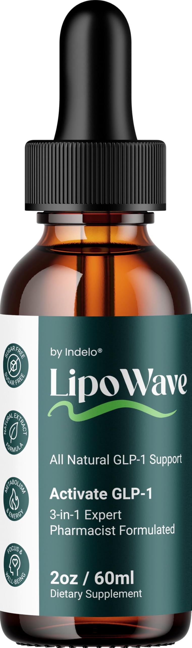 LipoWave Drops – Natural Liquid Dietary Blend for Daily Health Support (1 Month Supply) Indelo Au supplements