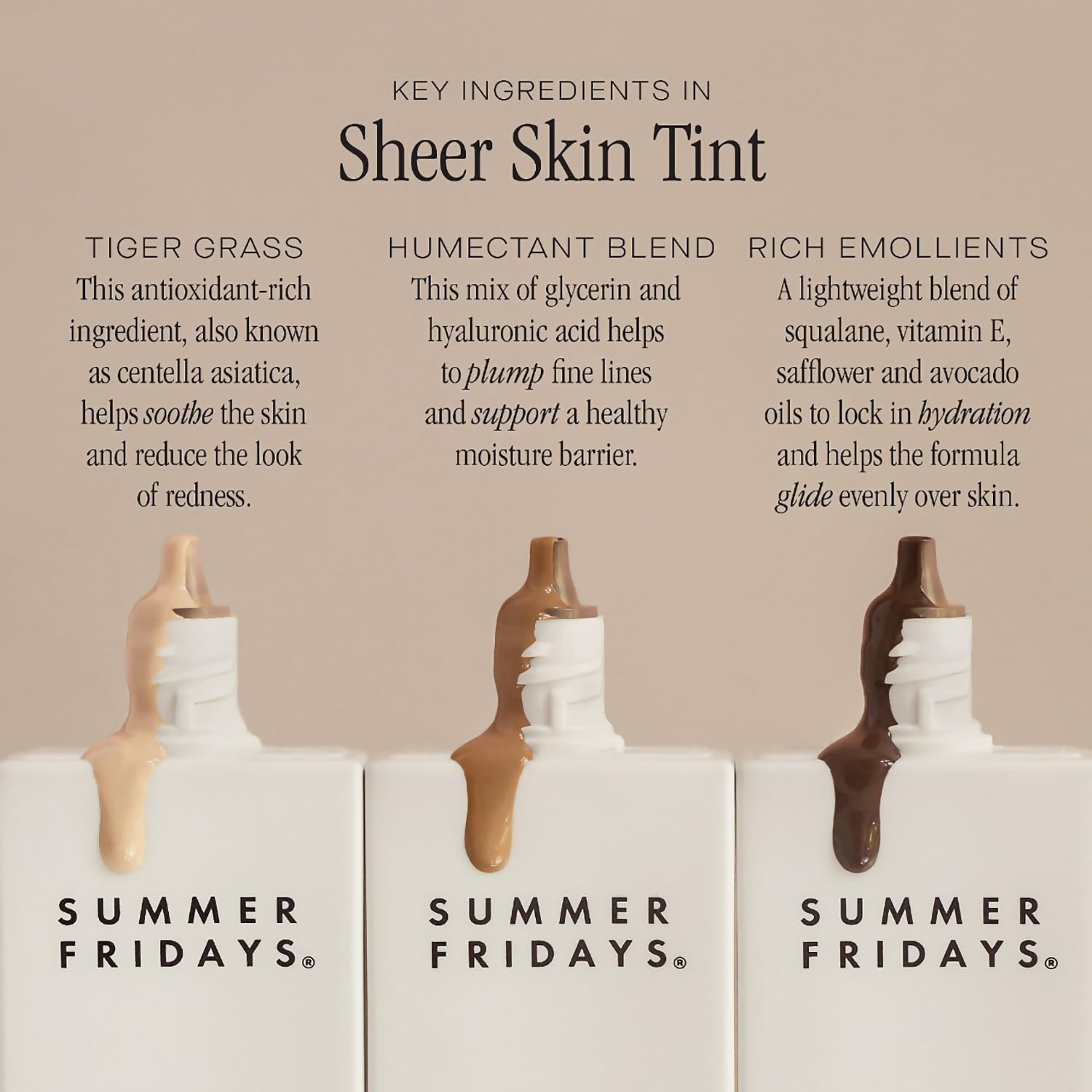 Summer Fridays Sheer Skin Tint - Skin Tint with Hyaluronic Acid - Helps Diminish Uneven Skin Tone - Sheer to Light Coverage - Shade 2 - Light with Cool Undertones (1 Fl Oz) Summer Fridays Au supplements