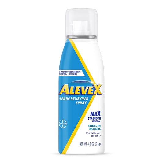 AleveX Pain Relieving Spray, Fast Acting & Fast Drying for Targeted Pain Relief, 3.2 oz Spray AleveAU supplements
