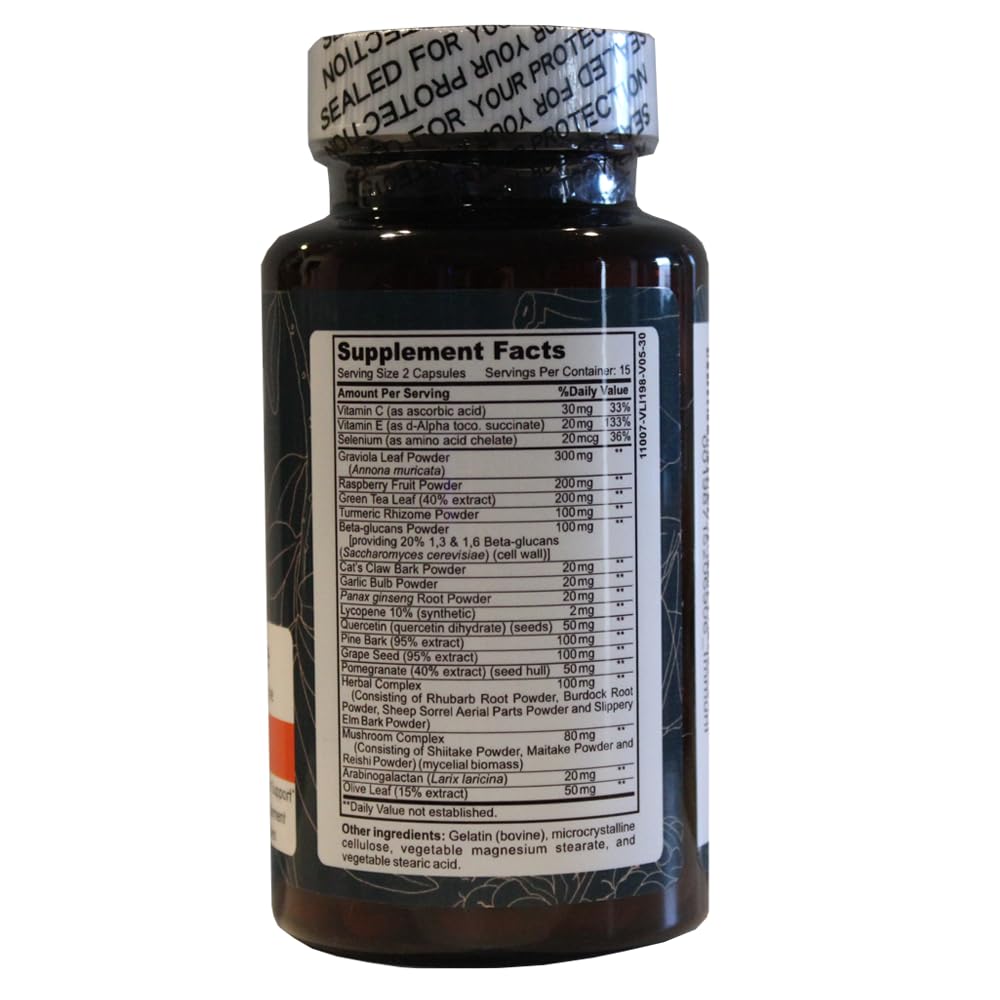Immuni - Immune Support - Vitamin Supplement for Cold & Flu Relief - Natural Immunity System Booster - Vitamin C & E, Rasberry Fruit Powder, Green Tea Leaf, Olive leaf, and more - 30 Capsules OWL Balance Au supplements