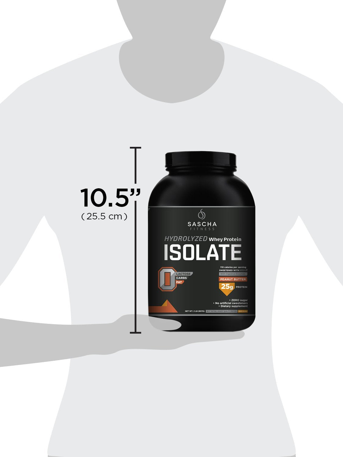 SASCHA FITNESS Hydrolyzed Whey Protein Isolate,100% Grass-Fed ,2.3 Pounds SASCHA FITNESS Au supplements
