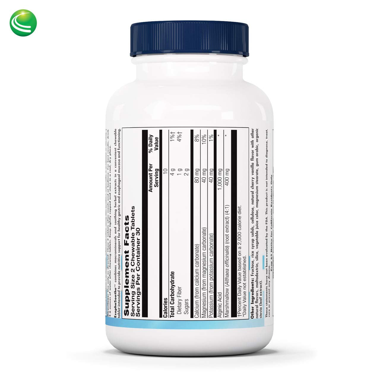 Nutra Biogenesis EsophaSoothe - Chewable Esophogeal Support with Magnesium, Potassium & Calcium for Men & Women - 60 Tablet Chews Nutra BioGenesis Au supplements