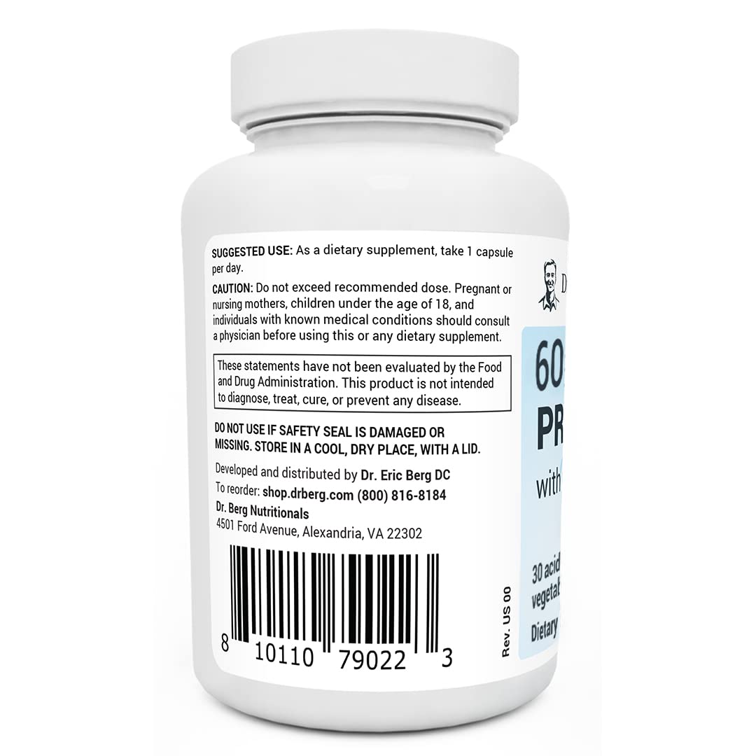 Dr. Berg 60 Billion Probiotic Supplement - Probiotics for Men & Women - Pre and Probiotics Dr. Berg Nutritionals Au supplements