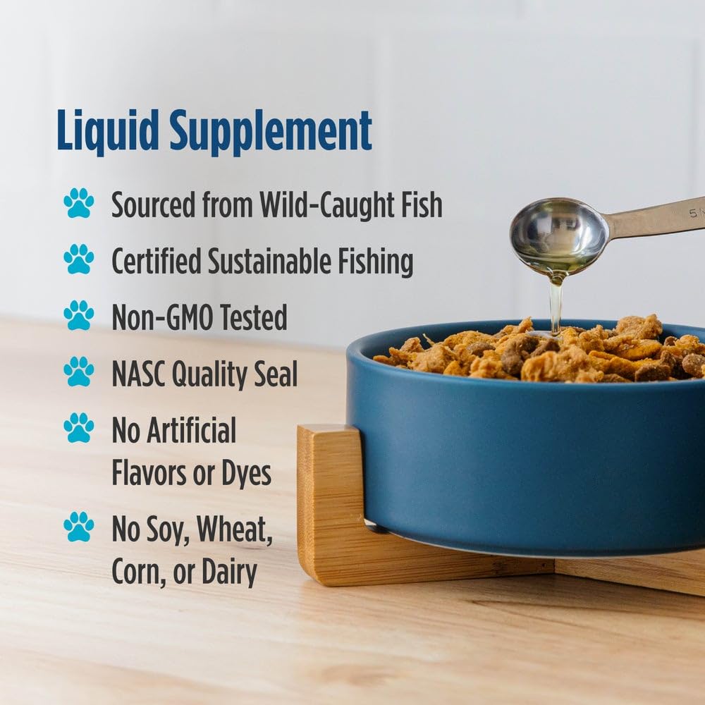 Nordic Naturals Omega-3 Pet, Unflavored - 16 oz - 1380 mg Omega-3 Per Teaspoon - Fish Oil for Large to Very Large Dogs with EPA & DHA - Promotes Heart, Skin, Coat, & Immune Health Nordic Naturals Au supplements