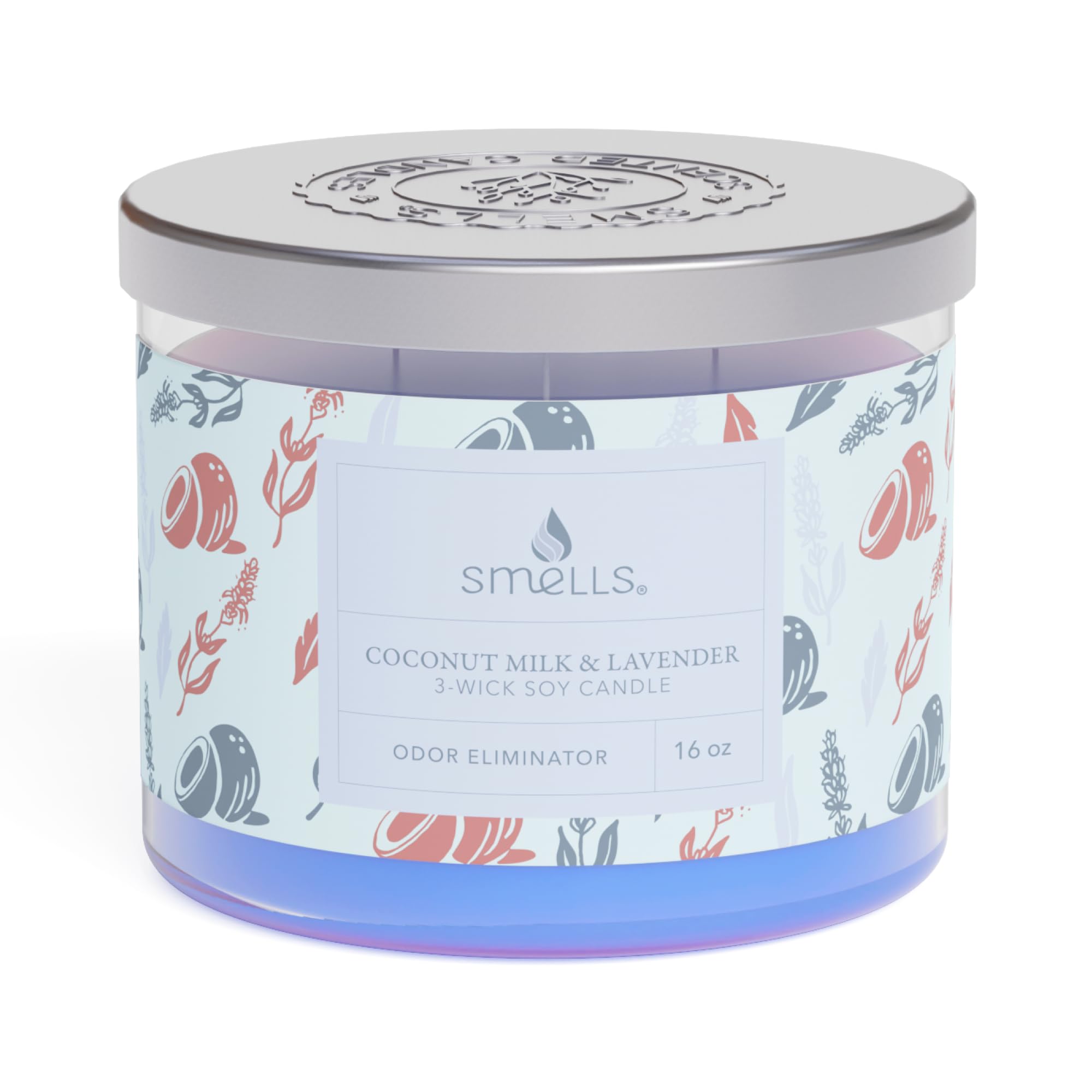 Smells - Odor Eliminator - Premium Soy Wax Jar Scented Candle 12oz. and 16oz. - 100% Cotton Single Wick SmellS Au supplements