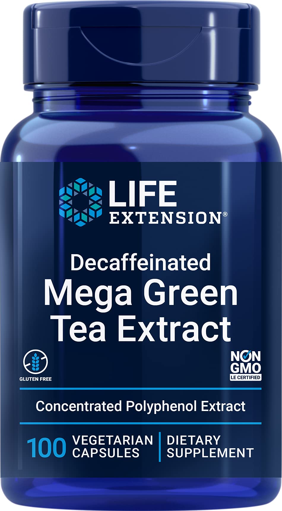 Life Extension Decaffeinated Mega Green Tea Extract – Polyphenol-Rich, Cell Health Life Extension Au supplements