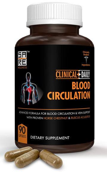 Clinical Daily Blood Circulation Supplements. Butchers Broom, Horse Chestnut, Hawthorn Clinical Daily Au supplements