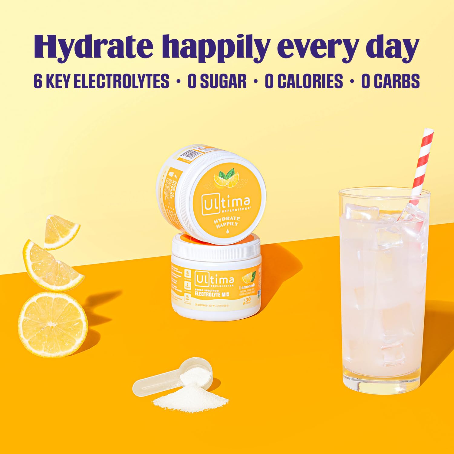 Ultima Replenisher Daily Electrolyte Drink Mix – Lemonade, 30 Servings – Hydration Powder Ultima Replenisher Au supplements