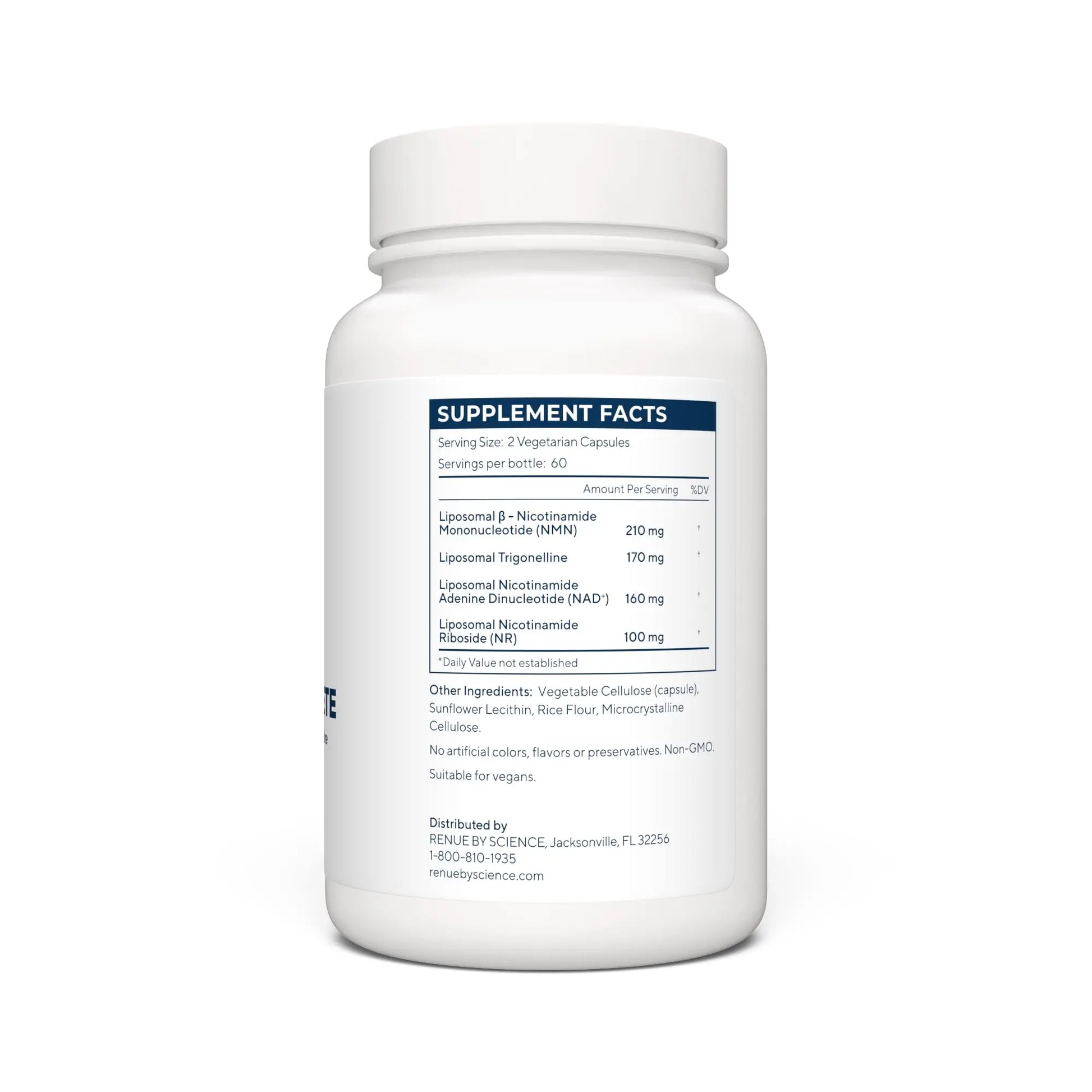 RENUE by SCIENCE NAD+ Complete | 120 Liposomal NAD Supplement Capsules with NMN, NR & Trigonelline - 210mg NMN & 160mg NAD per Serving | Bioavailable Formula for Increased Absorption | Made in the USA Renue By Science Au supplements