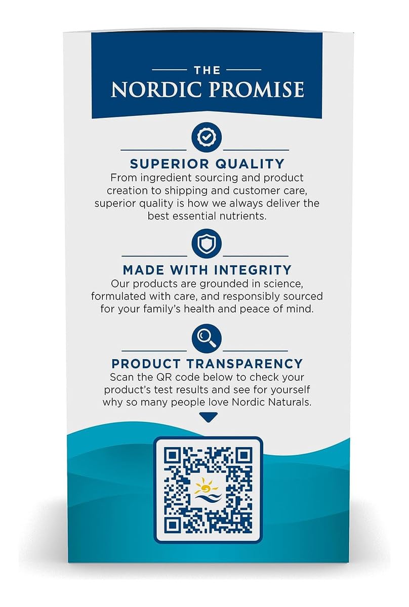 Nordic Naturals Omega-3 in Fish Gelatin, Lemon Flavor - 60 Fish Gels - 690 mg Omega-3 - Fish Oil - EPA & DHA - Immune Support, Brain & Heart Health, Optimal Wellness - Non-GMO - 30 Servings Nordic Naturals Au supplements
