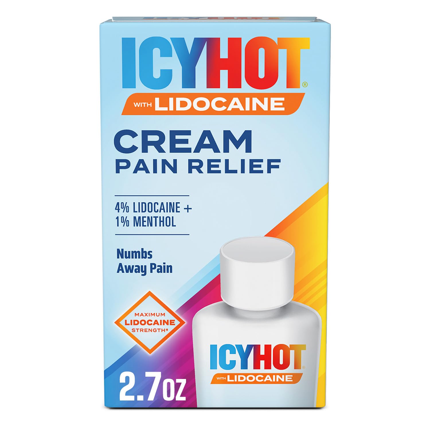 Icy Hot Max Strength Pain Relief Cream with Lidocaine Plus Menthol, 2.7 Ounces Icy Hot Au supplements