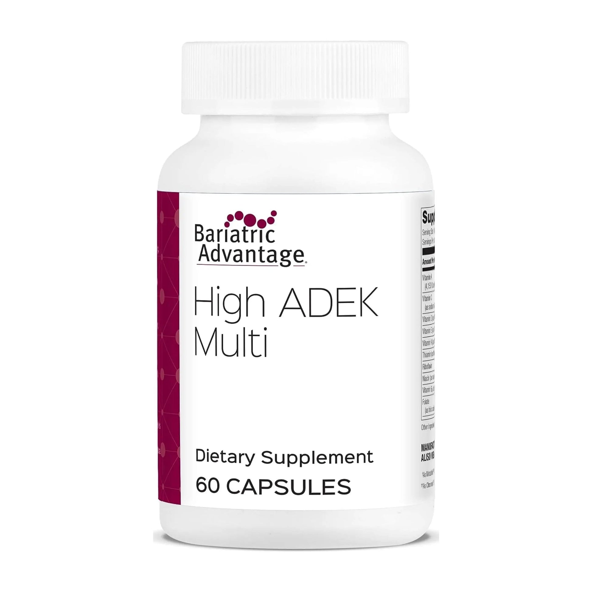 Bariatric Advantage High ADEK Multi - for Bariatric Surgery Patients - Multivitamin with Vitamins A, D, E, K & Trace Minerals Bariatric Advantage Au supplements