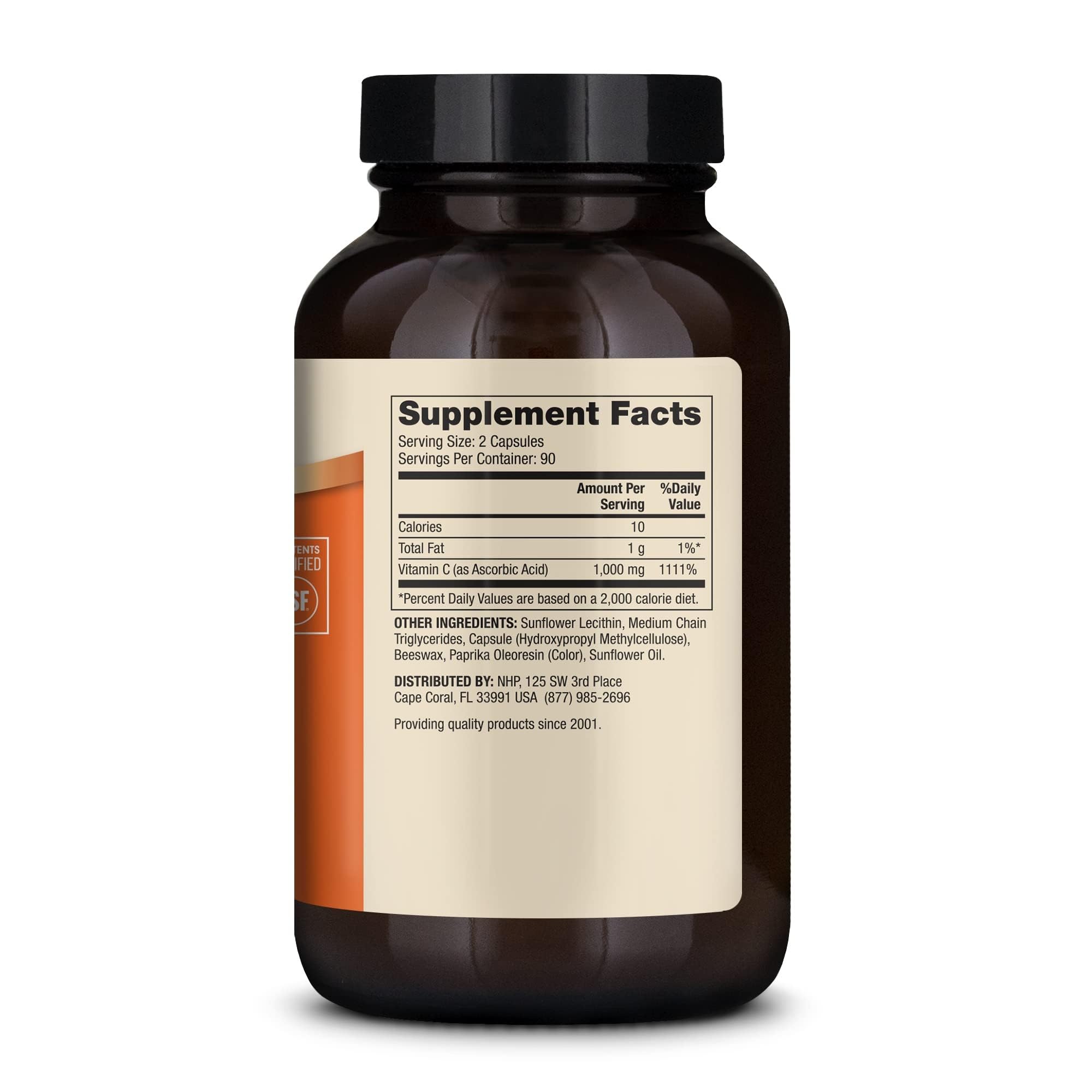 Dr. Mercola Liposomal Vitamin C - Brain, Heart, Eye & Immune Support - Provides 1,000 mg of Bioavailable Vitamin C - Non-GMO, Gluten-Free & Soy-Free