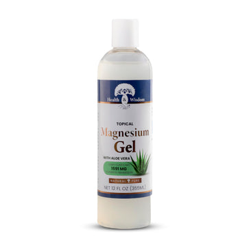 Health and Wisdom Pure Magnesium Gel with Seaweed Extract and Aloe Vera - Topical Muscle & Joint Relief- Natural and Pure Skin & Scalp Moisturizing - Enhanced Absorption - 12 Fl oz Health and Wisdom Au supplements