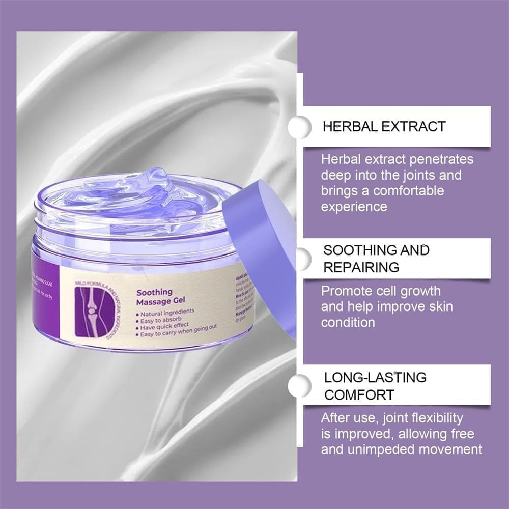 2PCS Joint Purple Gel, Purple Relief Soothing Massage Cream,Joint Activities Throughout The Body, Soothes Knees, Lumbar, Neck, Hands, and Feet Aoamsfu Au supplements