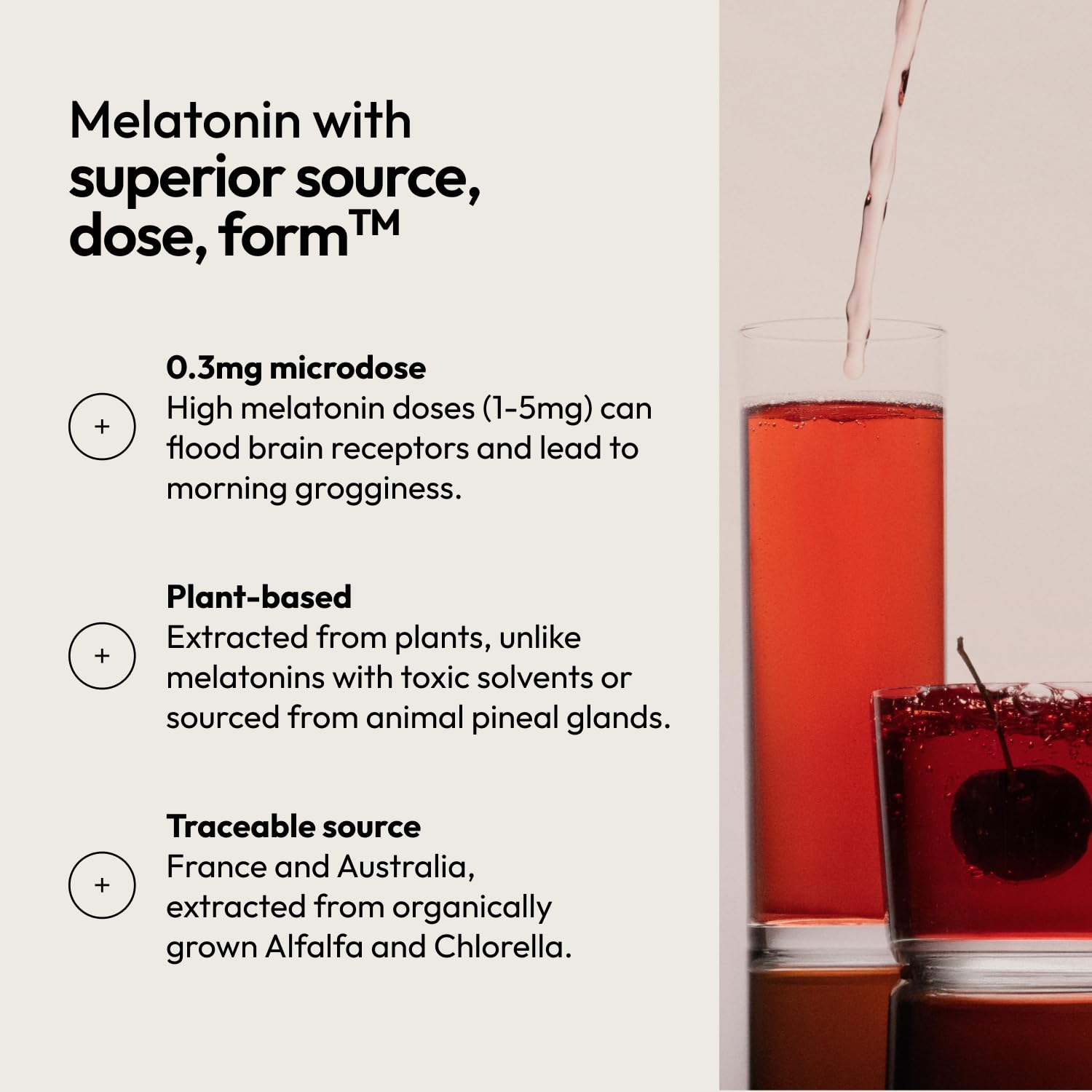 Moon Juice Sleepy Magnesi-Om - Sleep Supplement Powder with Magnesium Glycinate, L-Theanine & Plant-Based Melatonin, Sugar-Free Bedtime Drink Mix for Deep Sleep w/o Grogginess, Cherry, 35 Servings Moon Juice Au supplements