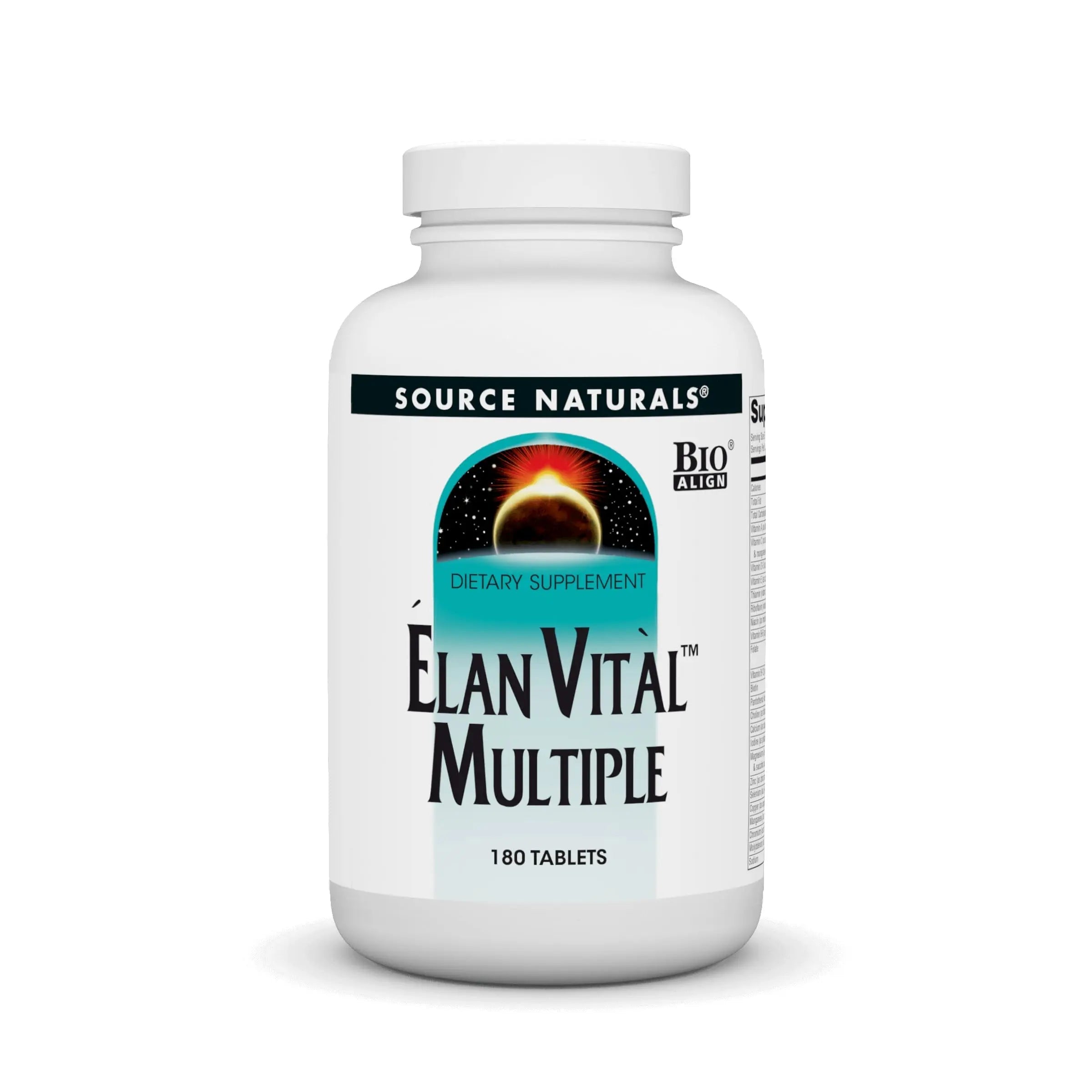 Source Naturals Elan Vital Multiple - Supports Brain, Heart, Liver, Immune, Energy Boost - 180 Tablets Source Naturals Au supplements