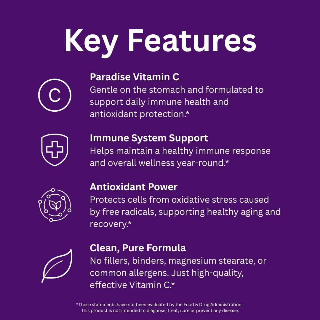 Paradise Herbs Earth's Blend Vitamin C with Nature's C and Adaptogens, Superfoods Base of Probiotics & Organic Alkalizing Greens, 90 Vegetarian Capsules Paradise Herbs Au supplements