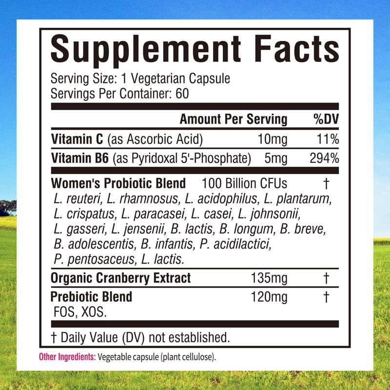 Innate Vitality Women’s Probiotics, 100 Billion CFUs 18 Strains, with Cranberry, Vitamin C Innate Vitality Au supplements