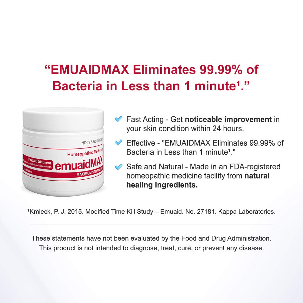 emuaid EMUAIDMAX Ointment 2oz - Eczema Cream. Maximum Strength Treatment emuaid Au supplements