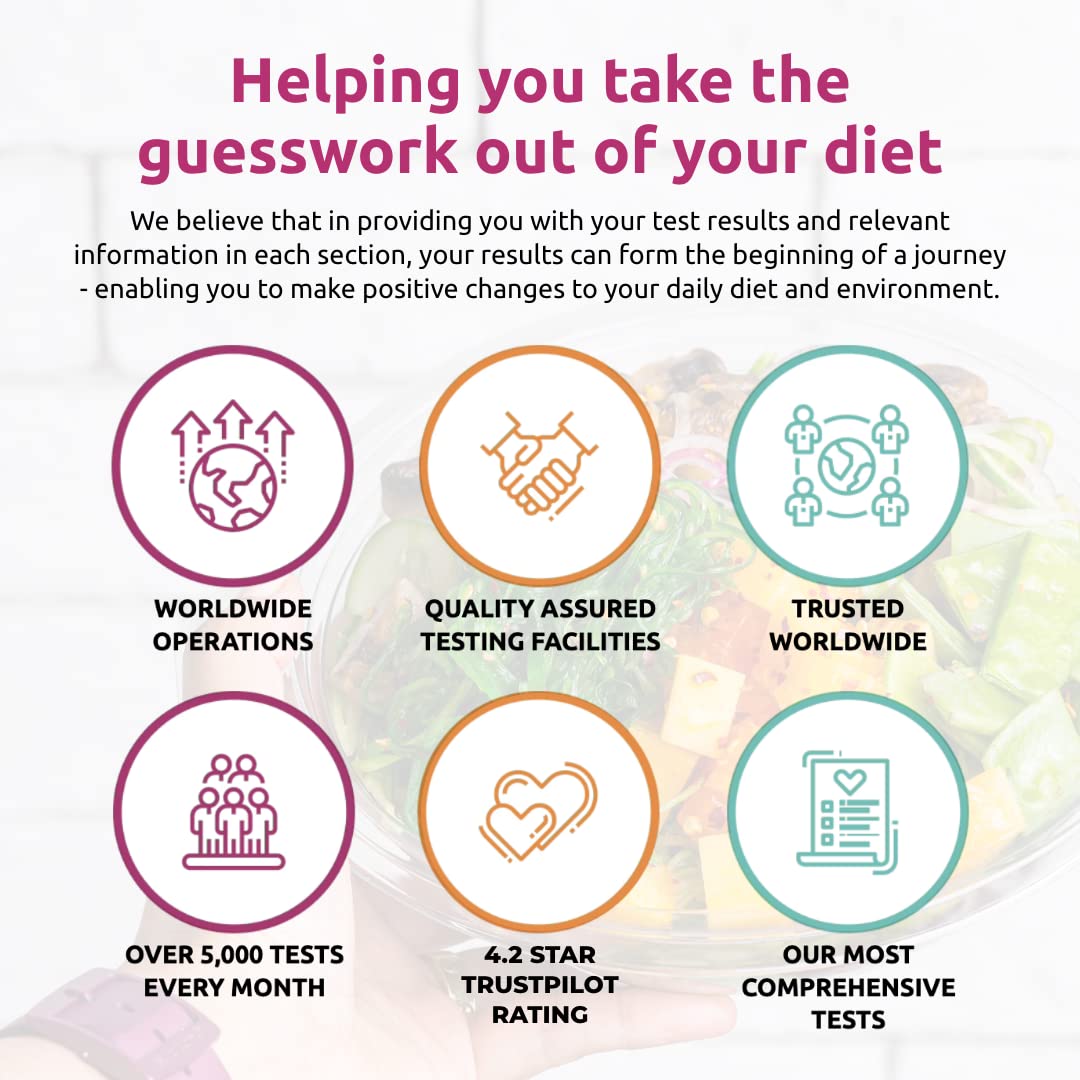 Simply Sensitivity Checks 900+ Items Food Sensitivity Test Kit for Adults – Foods & Non-Foods, Including Lactose, Gluten, Vitamins, Minerals, Gut Health & More – at-Home Food Intolerance Test Kit Simply Sensitivity Checks Au supplements
