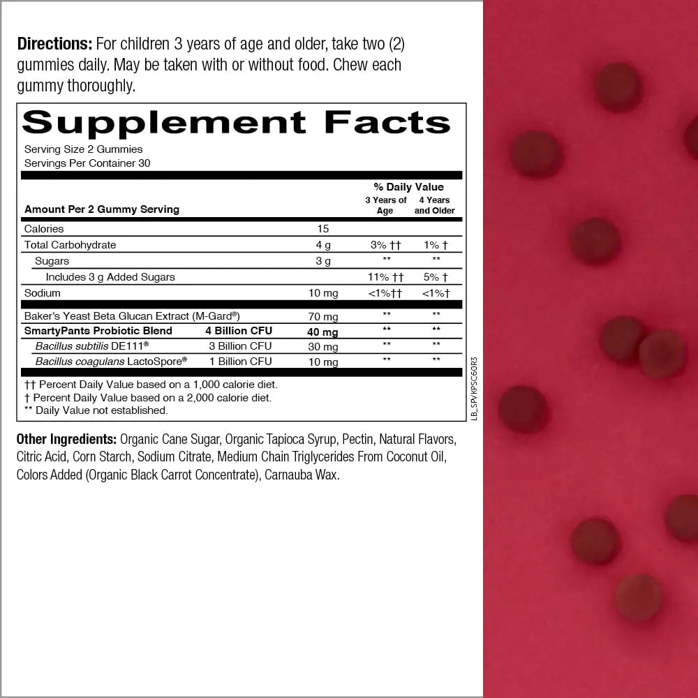 SmartyPants Kids Probiotic Immunity Gummies: Prebiotics & Probiotics for Digestive Health & Women's Multivitamin Gummies: Omega 3 Fish Oil (EPA/DHA) SmartyPants Au supplements