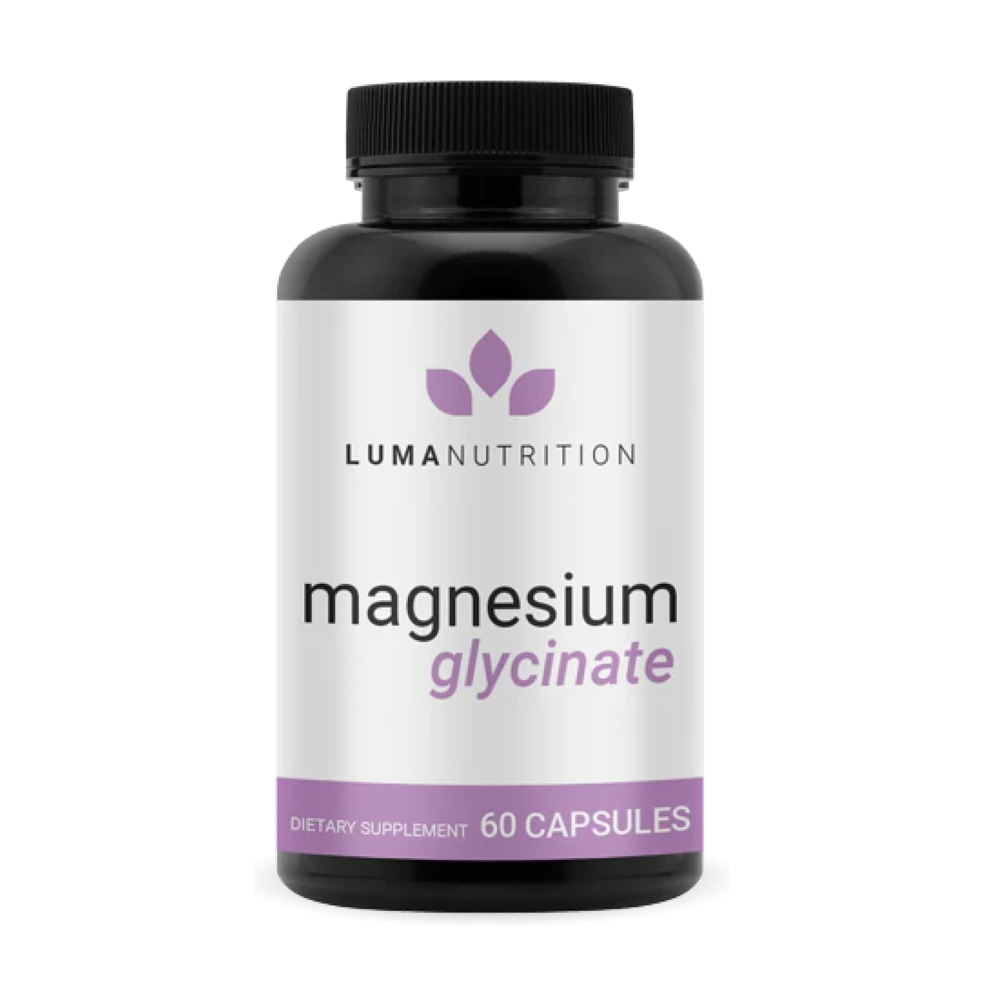 Luma Nutrition Magnesium Glycinate 1000mg - Support Stress, Sleep, Nerve & Muscle Health - 500mg Pure Magnesium Supplement Capsules - Chelated for High Absorption - 60 Veggie Capsules Luma Nutrition Au supplements