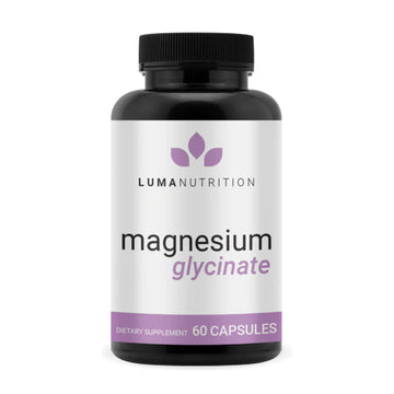 Luma Nutrition Magnesium Glycinate 1000mg - Support Stress, Sleep, Nerve & Muscle Health - 500mg Pure Magnesium Supplement Capsules - Chelated for High Absorption - 60 Veggie Capsules Luma Nutrition Au supplements