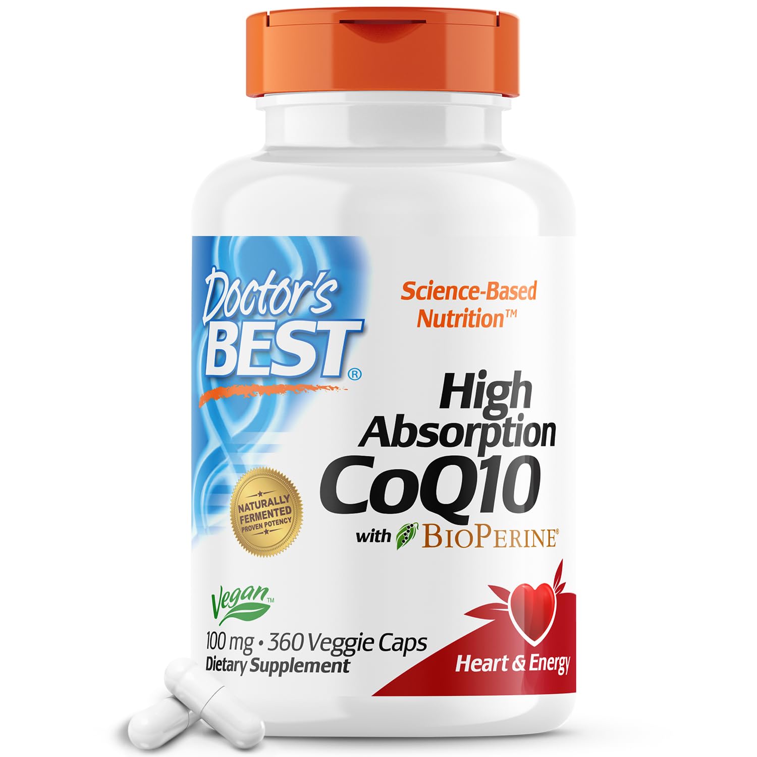 Doctor's Best High Absorption CoQ10 with BioPerine, Gluten Free, Naturally Fermented Doctor's BEST Au supplements