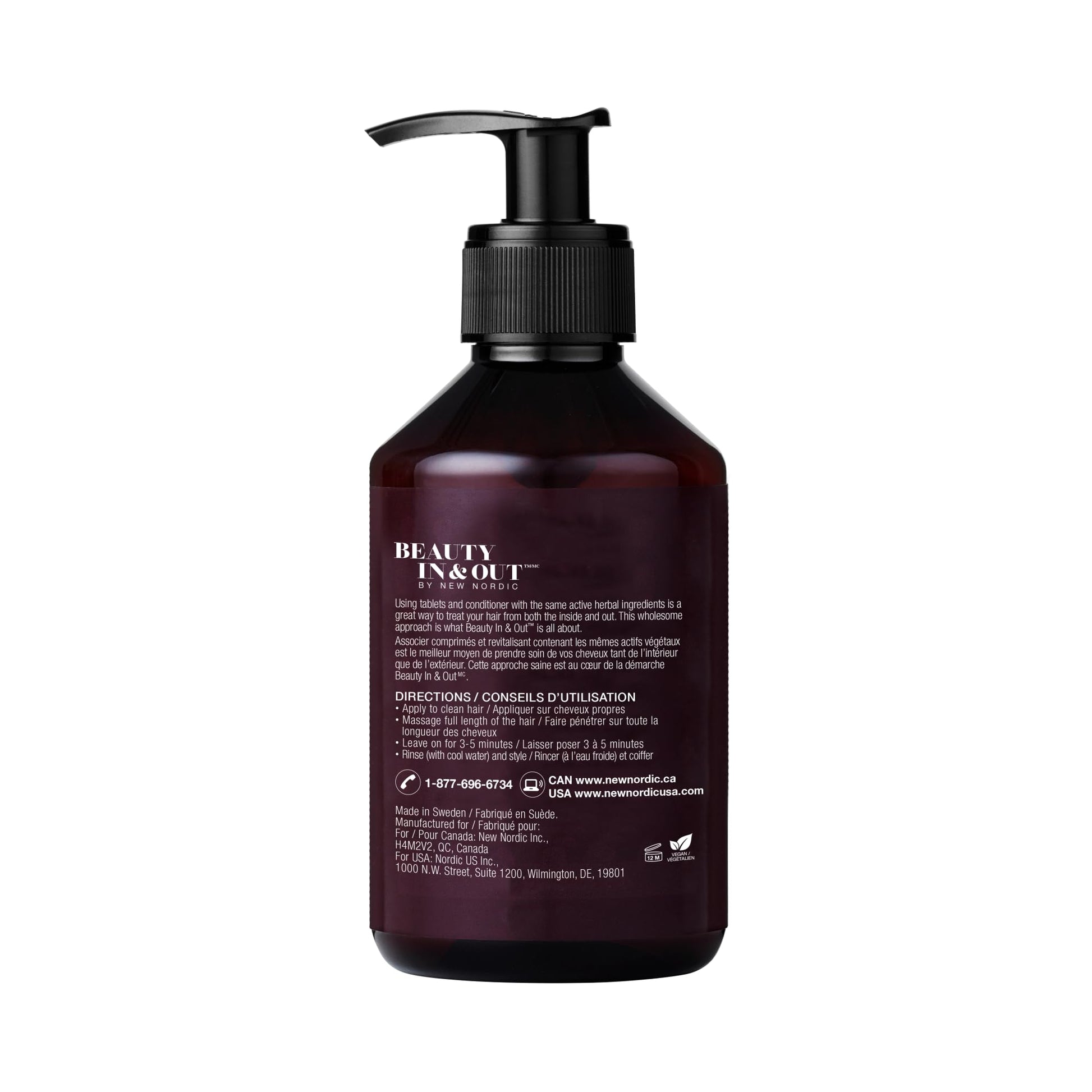 New Nordic Hair Volume Conditioner, Creamy Herbal Recipe to Weightlessly Hydrate, Volumize, Soften & Shine, Vegan, Clean Ingredients, 8.5 Fl Oz NEW NORDIC Au supplements