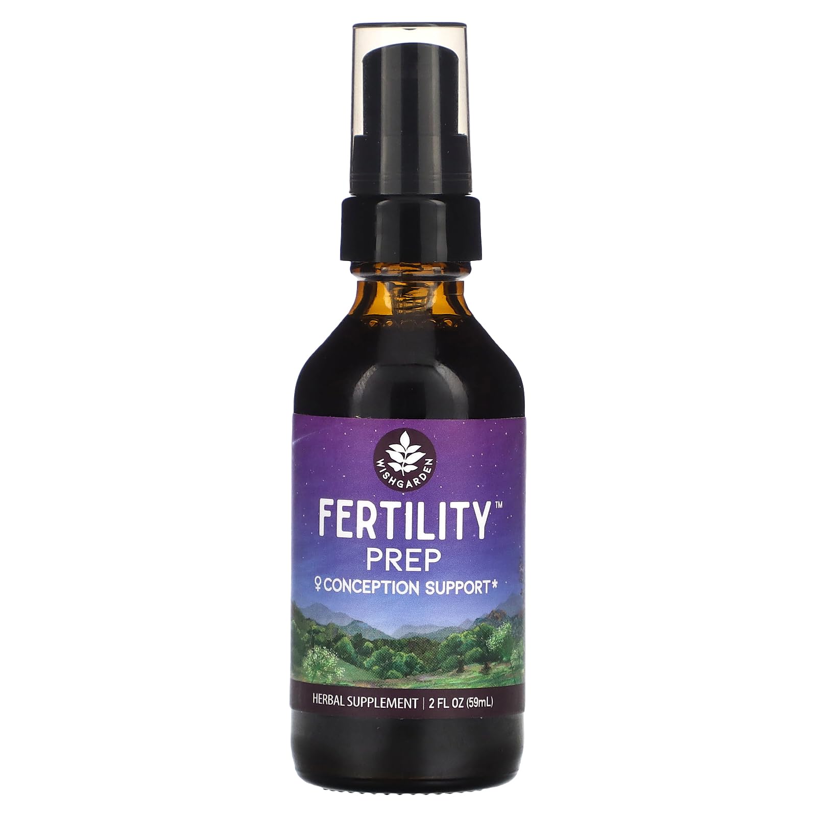 WishGarden Herbs Fertility Prep - All-Natural Fertility Herbal Supplement with Vitex, Red Maca & Raspberry Leaf, Supports Healthy Hormone Balance for Women, Optimal Uterine Health & Conception, 2oz WishGarden Au supplements