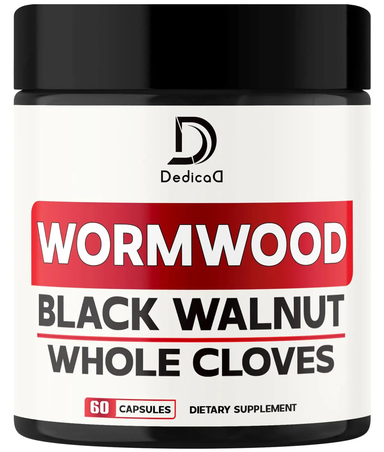 DEDICAD 12in1 Wormwood Capsules Black Walnut Cloves, Ginger, Turmeric Curcumin & Black Pepper - Immune System - 60 Capsules DEDICAD Au supplements
