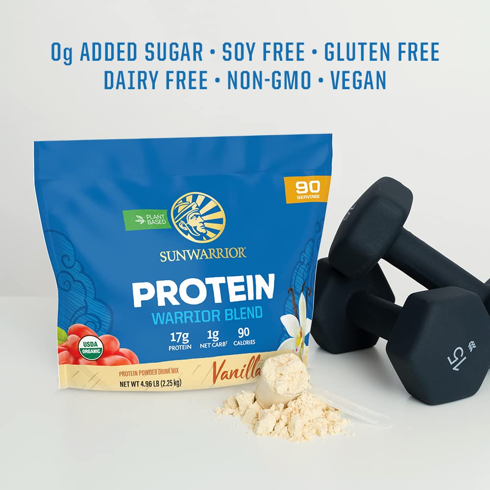Sunwarrior Vegan Organic Protein Powder Plant-Based | BCAA Amino Acids Hemp Seed Sunwarrior Au supplements