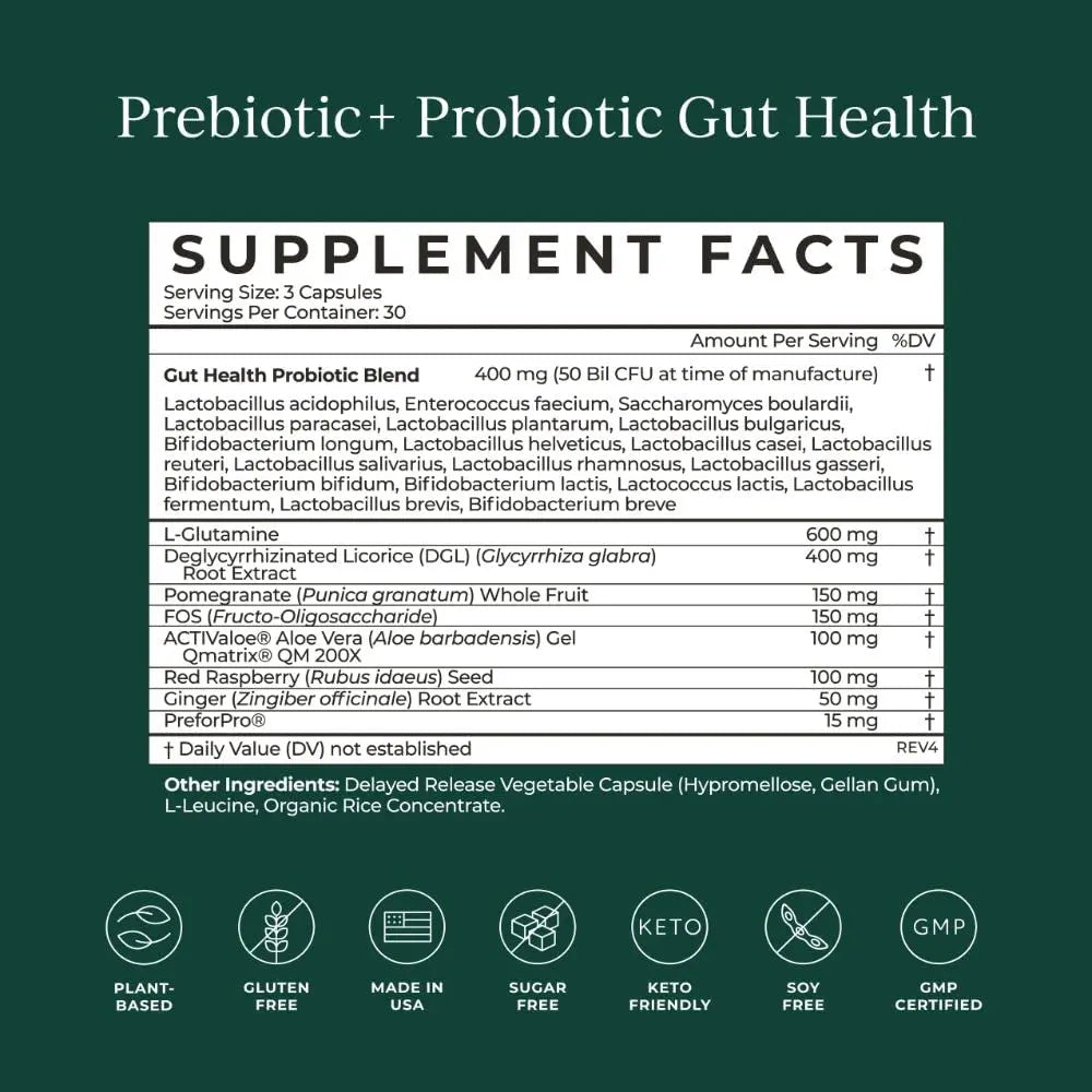 CYMBIOTIKA Probiotic + Prebiotic, 60 Billion CFU - 19 Strains, Gut Health Supplement for Women & Men, Immune Support, Digestive Health, & Gut Balance, 90 Capsules, 1 Month Supply, Made in USA CYMBIOTIKA Au supplements